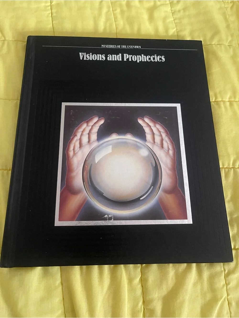 Visions and Prophecies Hardcover Book - Black Cover with Crystal Ball Artwork